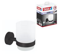 tesa MOON BLACK Toothbrush Cup - Dental Care Holder - 70 x 96 x 109 mm