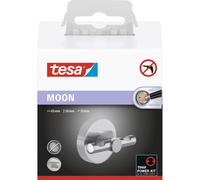 tesa MOON coat hook 65x50x35mm silver Adhesive mount