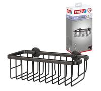 tesa MOON GRAPHITE Shower Shelf - Deep Shower Basket - 250 x 92 x 125 mm
