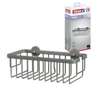 tesa Moon Grey Shower Shelf - Deep Shower Basket - 250 x 92 x 125 mm