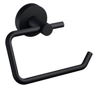tesa MOON toilet roll holder Adhesive metal matt black