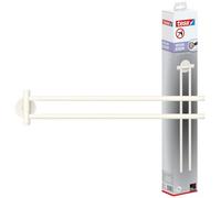 tesa Moon White Double Towel Rail - Swivel Bar - 84 x 50 x 456 mm