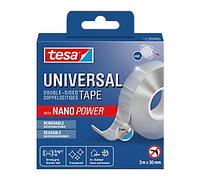 tesa Mounting Tape Universal Nano Power 55810 Transparent 30 mm (W) x 3 m (L) 5 kg