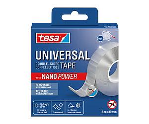tesa Mounting Tape Universal Nano Power 55810 Transparent 30 mm (W) x 3 m (L) 5 kg