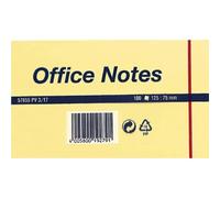 tesa Office Sticky Notes - 100 pcs - 12.5 x 7.5 cm - Yellow | Yellow adhesive sticky notes to use at the office or at home - Highlight and jot down notes - Strong hold, easy to remove