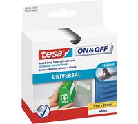 Tesa Self-Adhesive Hook And Loop Tape 2.5M X 20Mm White 55225