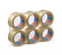 tesa Packaging Tape Low Noise tesapack Transparent 50 mm (W) x 66 m (L) PVC (Polyvinyl Chloride) 4120 6 Rolls