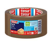tesa Packaging Tape Low noise unwinding STRONG Brown 50 mm (W) x 66 m (L) PP (Polypropylene) 100% Recycled