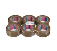 tesa Packaging Tape tesapack 60418 Brown 50 mm (W) x 132 m (L) Small Core PET (Polyethylene Terephthalate) 6 Rolls