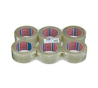 tesa Packaging Tape tesapack 60418 Transparent 50 mm (W) x 132 m (L) Small Core PET (Polyethylene Terephthalate) 6 Rolls