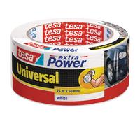Tesa Power Universal Commercial Reinforced Film Tape White 25m x 50mm
