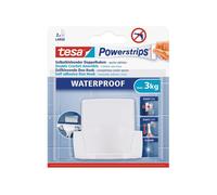 Tesa Powerstrips Waterproof Self-Adhesive Hooks for Bathroom and Shower
