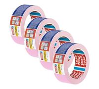 tesa Precision Masking Tape 4333 Sensitive - Pink - 4 Rolls - 50 m x 38 mm