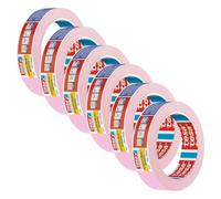 tesa Precision Masking Tape 4333 Sensitive - Pink - 6 Rolls - 50 m x 25 mm