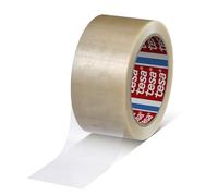 tesa 4120 PVC Parcel Packing Tape - Transparent - 1 Roll - 66 m x 50 mm