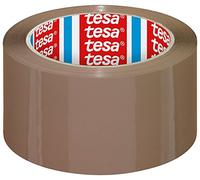 Tesa Rolls 4195 PP Packing Tape (66 m x 50 mm) Parcel Tape Brown, 1 Unit | 66m roll length provides plenty of ribbon for multiple packages; 50mm width covers cardboard seams with few panels.