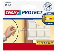 Tesa Self Adhesive Protection Pads, Square, White (8 Pads)