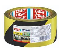 tesa Signal Adhesive Hazard Warning Tape 66 m x 50 mm - Yellow/Black