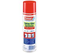 tesa Spray Glue Extra Strong - Strong Spray Adhesive for Light to Medium-Weight Materials with Smooth to Uneven Surfaces - Silicone Free - 500 ml