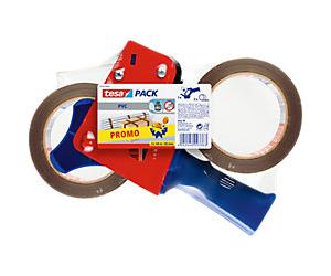 tesa Tape Dispenser Set tesapack Blue, Red 50 mm (W) x 66 m (L) Metal, Plastic, PVC (Polyvinyl Chloride) 4120