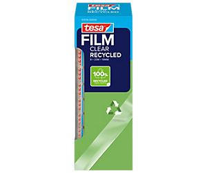 tesa Tape tesafilm Eco & Clear 57074 Transparent 19 mm (W) x 33 m (L) BOPP (Biaxially-Oriented Polypropylene) Pack of 8