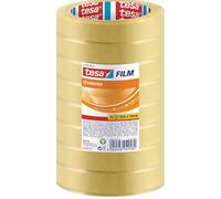 TESA TESAFILM Self-Adhesive Clear Tape - 8 ROLLS X 19mm x 66mtrs