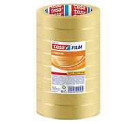 tesafilm standard Self-Adhesive Clear Tape - Transparent Multi-Purpose Adhesive Tape for Home, Office and School, 66 m x 19 mm - Pack of 8