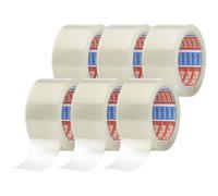 tesa tesapack Tape 66m x 50mm 6pcs transparent silent 64014-500-00