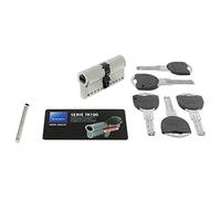 Tesa TK154070N Abloy Handle TK154070N-High Security Cylinder TK100, 40 x 70 mm, Long Sheet, Wrench, Nickel, 40 x 70 mm