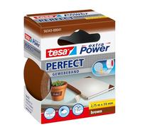 tesa UK Extra Power Multi-Purpose Cloth Tape, 2.75 m x 38 mm - Brown