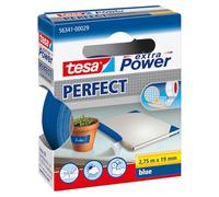 tesa UK Extra Power Perfect, Blue, 2.75m x 19mm | Fabric-Reinforced Tape for Crafting, Repairing, Fastening, Reinforcing and Labelling - Suitable for Indoor and Outdoor Use
