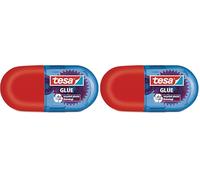 tesa UK Mini Glue Roller ecoLogo, Permanent Glue for Papercraft and Card Making - 6 m x 5 mm, Single (Pack of 2)