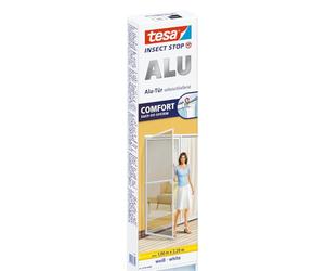 tesa UK Mosquito, Fly And Insect Screen Doors 1 M X 2.2 M (max) White, Clear, (55192-00002-00)