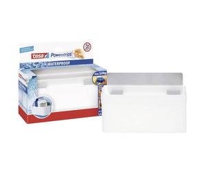 tesa UK Powerstrips Waterproof Shelf Metal, Single, 59711-00000-02