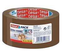 Tesa UK Tesa Extra Strong PVC Packaging Tape 50mmx66m Brown (Pack 6) 57173 NEW