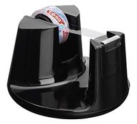 tesafilm Compact Adhesive Tape Desk Dispenser - Black Includes 1 Roll of tesafilm Crystal 10 m x 15 mm