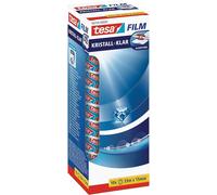 tesafilm Crystal-Clear Adhesive Tape - High Transparency, Age Resistant Office