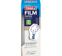 tesafilm PAPER - transparent adhesive tape, labelable, hand-tearable, quiet unwinding, ideal for decoration, handicrafts, gift wrapping, office and school, 8 rolls á 19 mm x 33 m