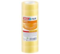 tesafilm Standard Self-Adhesive Clear Tape - Transparent Multi-Purpose Adhesive Tape for Home, Office and School, 33 m x 19 mm - Pack of 8