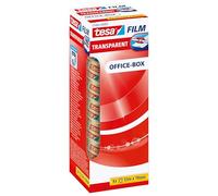 tesafilm Transparent Self-Adhesive Tape - High Age and Tear-Resistance - Office Tape with Strong Adhesion, 33 m x 19 mm - Pack of 8