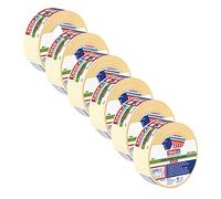 tesafix 4944 Extra-Strong Carpet Installation Tape - 6 Rolls - 25 m x 50 mm | Double-Sided Transparent Adhesive Tape for Permanently Fixing Carpets to Rough Surfaces - Strong and Reliable Floor Bonding