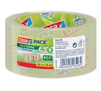 tesa Packaging Tape tesapack Eco & Strong Transparent 50 mm (W) x 66 m (L) PP (Polypropylene) 58153