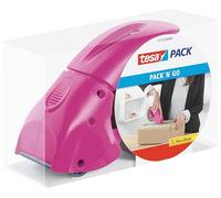 tesa Packing Tape Dispenser tesapack Pack ?N? Go Pink 171 (W) mm Plastic