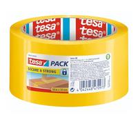 tesapack Secure and Strong - yellow packaging tape with sealing effect for a safe transport route