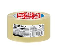 tesapack Standard PP Parcel Packing Tape - Transparent - 66 m x 50 mm