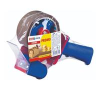 tesapack Strong Parcel Tape Hand Dispenser Set - Brown - 66 m x 50 mm
