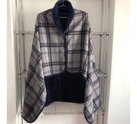 TESAY Wheelchair Blanket, Checked Scarf, Lightweight Winter Wheelchair Blanket, Legs, Foot Warmer Cover, Wind Protection, Sleeping Bag, Cape Poncho for Wheelchair Users