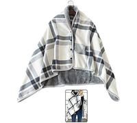 TESAY Wheelchair Blanket, Checked Scarf, Lightweight Winter Wheelchair Blanket, Legs, Foot Warmer Cover, Wind Protection, Sleeping Bag, Cape Poncho for Wheelchair Users