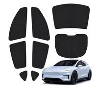 TESBEAUTY 2025 2026 Tesla Model Y Juniper Camping Privacy Curtain 8-Piece Camping Shades Privacy Screens Tesla Model Y Sunshades UV Blocker Darker Thicker 5-Layer Material Tesla Accessories Foldable