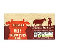 Tesco Beef Gravy Pot 4 Pack 112G